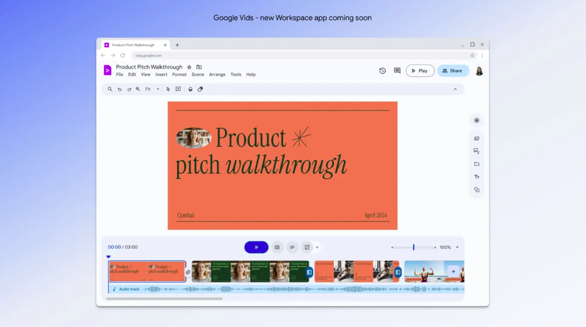 Google Vids: Google lança IA para criação de vídeos no Workspace