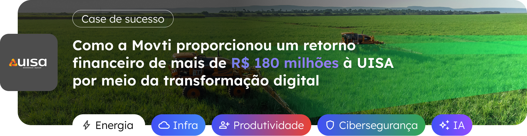 Case de sucesso de segurança, dados e IA: como a Movti proporcionou um retorno financeiro de mais de R$ 180 milhões à UISA por meio da transformação digital